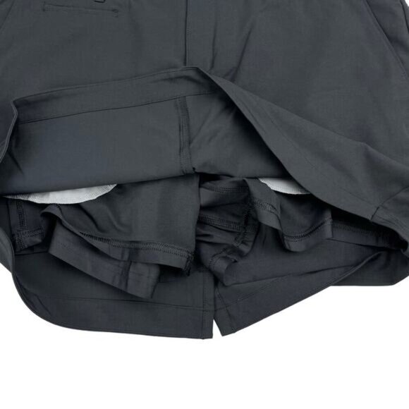 NWT UNDER ARMOUR Women's Links Woven Golf Skort Sz 10 Black - Picture 8 of 8